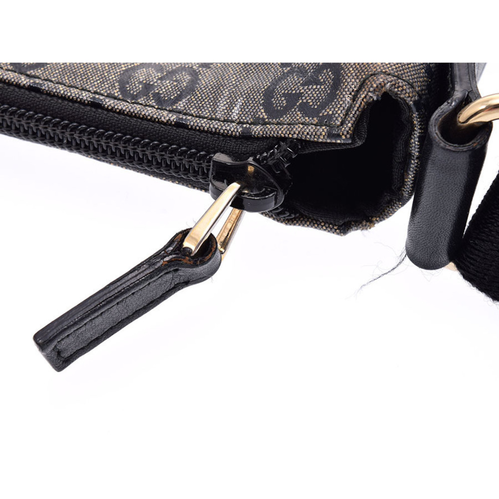 Gucci Crystal leather crossbody GG GG bag Supreme black - Picture 7 of 11